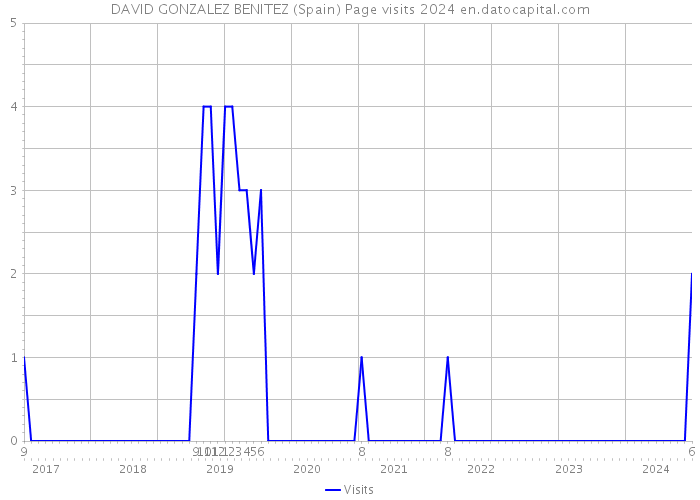 DAVID GONZALEZ BENITEZ (Spain) Page visits 2024 
