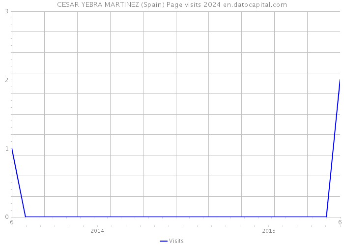 CESAR YEBRA MARTINEZ (Spain) Page visits 2024 