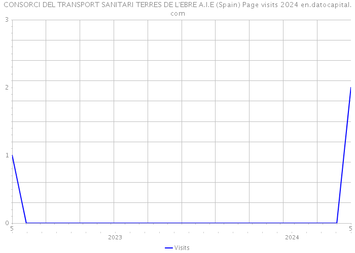 CONSORCI DEL TRANSPORT SANITARI TERRES DE L'EBRE A.I.E (Spain) Page visits 2024 