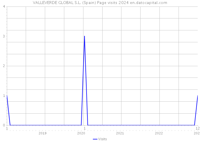 VALLEVERDE GLOBAL S.L. (Spain) Page visits 2024 