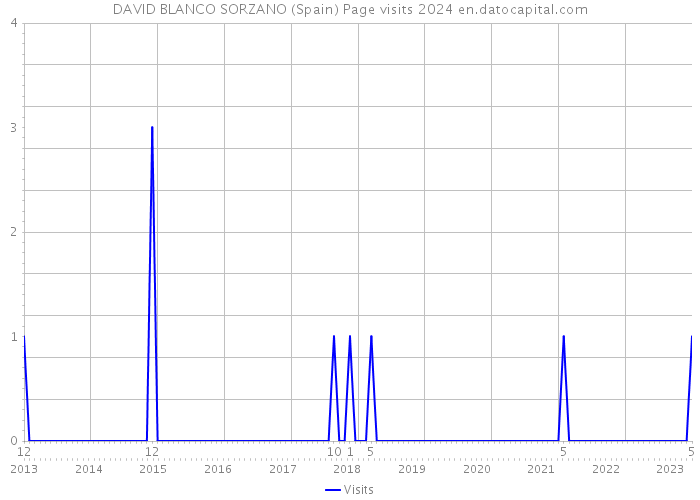 DAVID BLANCO SORZANO (Spain) Page visits 2024 