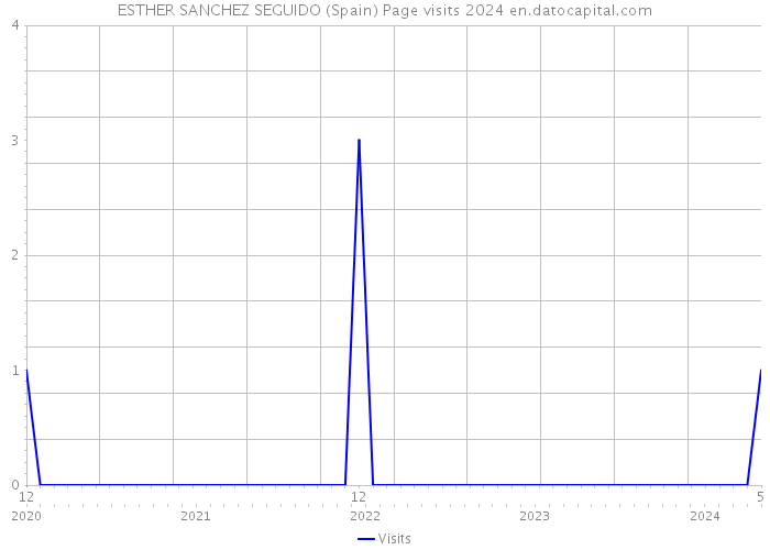 ESTHER SANCHEZ SEGUIDO (Spain) Page visits 2024 