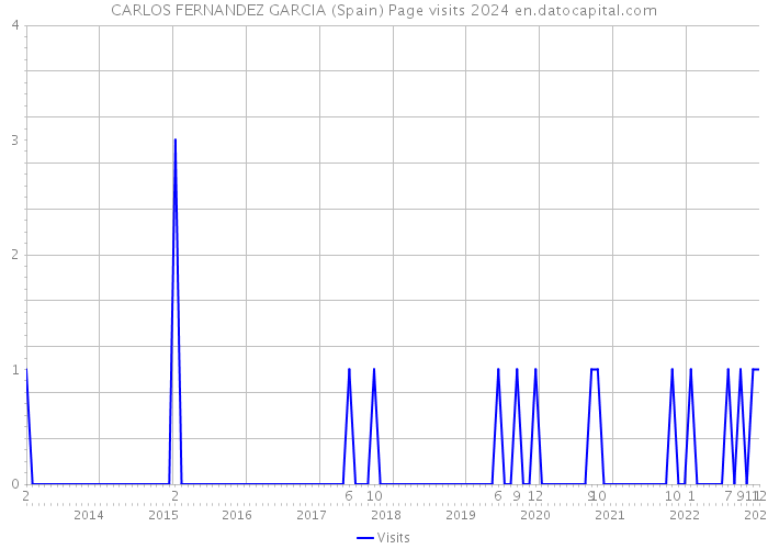 CARLOS FERNANDEZ GARCIA (Spain) Page visits 2024 