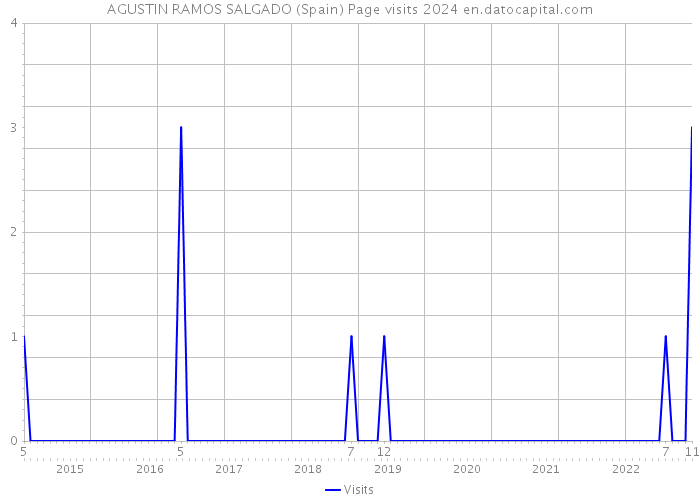 AGUSTIN RAMOS SALGADO (Spain) Page visits 2024 