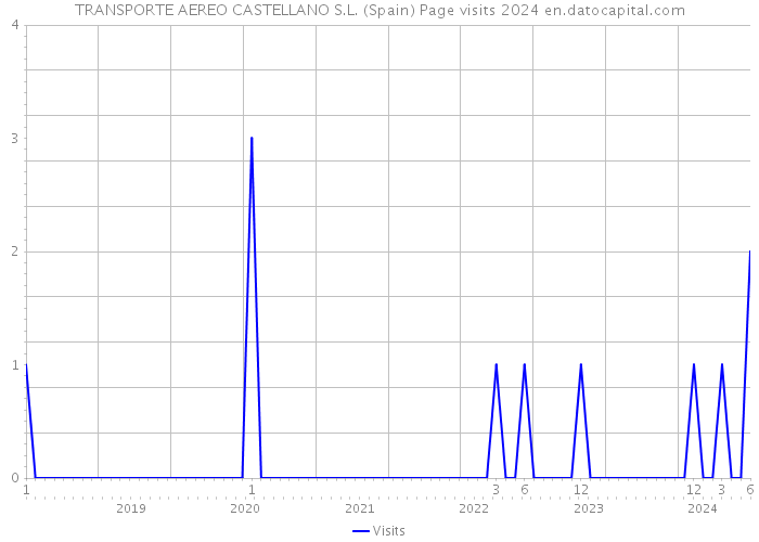TRANSPORTE AEREO CASTELLANO S.L. (Spain) Page visits 2024 