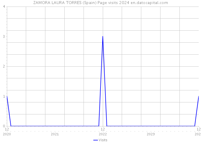 ZAMORA LAURA TORRES (Spain) Page visits 2024 