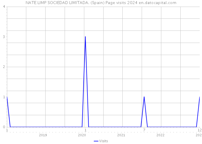 NATE LIMP SOCIEDAD LIMITADA. (Spain) Page visits 2024 