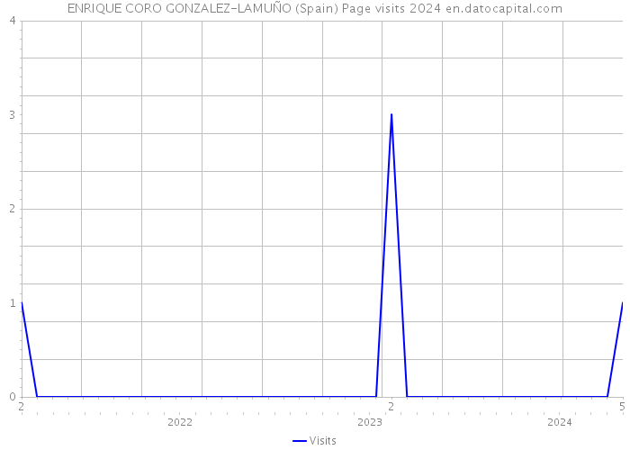 ENRIQUE CORO GONZALEZ-LAMUÑO (Spain) Page visits 2024 