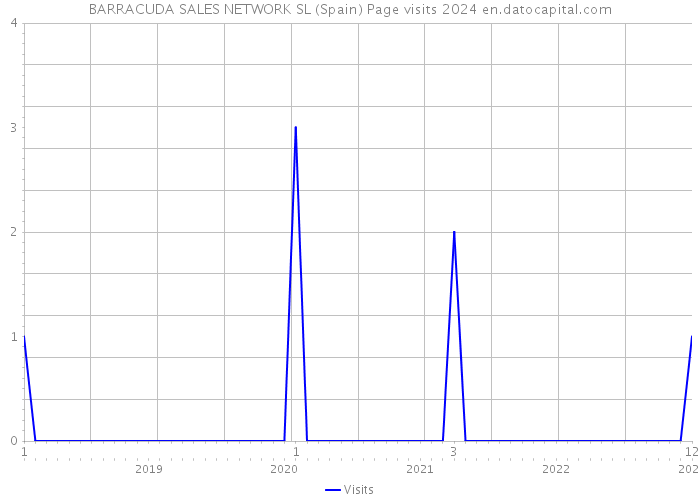 BARRACUDA SALES NETWORK SL (Spain) Page visits 2024 