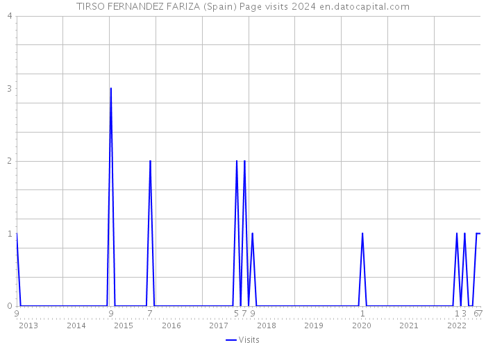 TIRSO FERNANDEZ FARIZA (Spain) Page visits 2024 