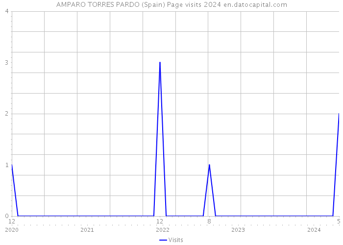 AMPARO TORRES PARDO (Spain) Page visits 2024 
