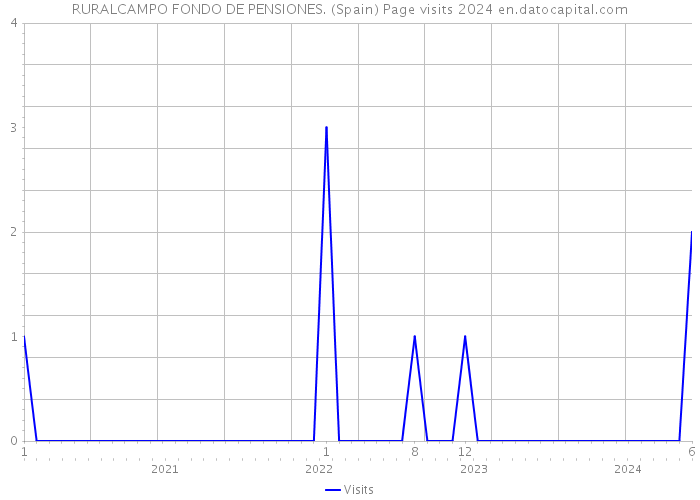 RURALCAMPO FONDO DE PENSIONES. (Spain) Page visits 2024 