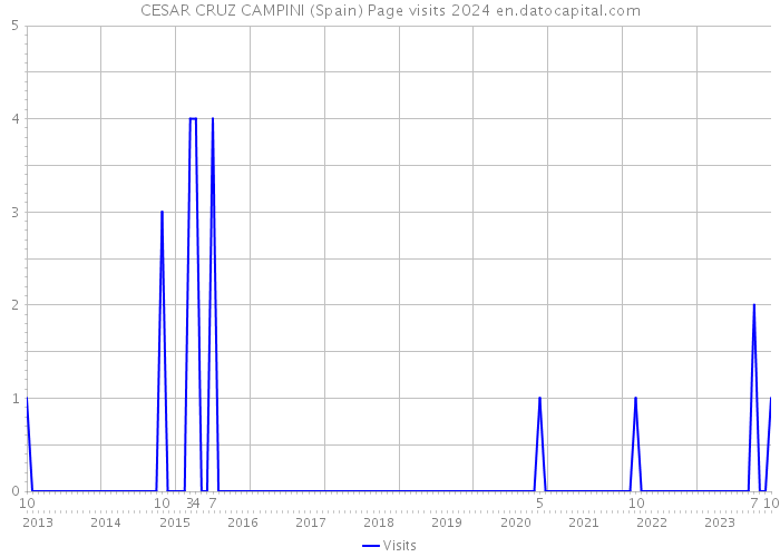 CESAR CRUZ CAMPINI (Spain) Page visits 2024 