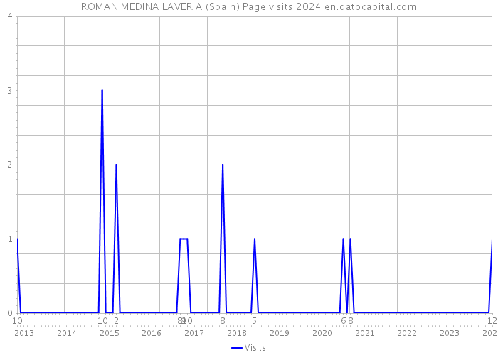 ROMAN MEDINA LAVERIA (Spain) Page visits 2024 