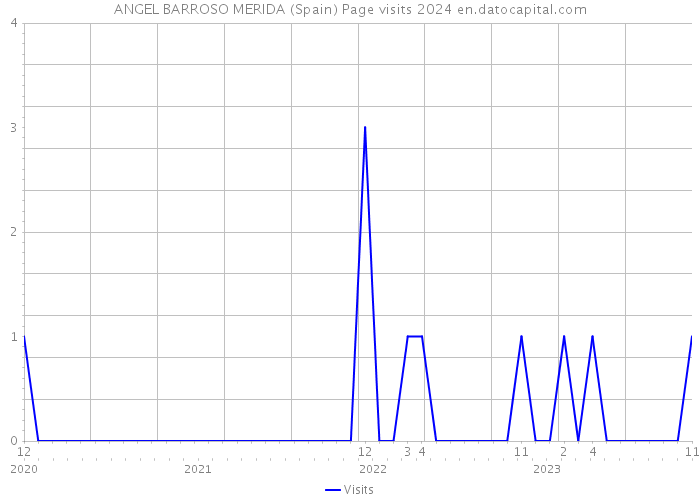 ANGEL BARROSO MERIDA (Spain) Page visits 2024 