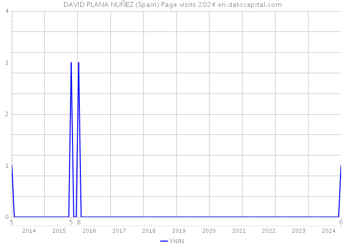 DAVID PLANA NUÑEZ (Spain) Page visits 2024 