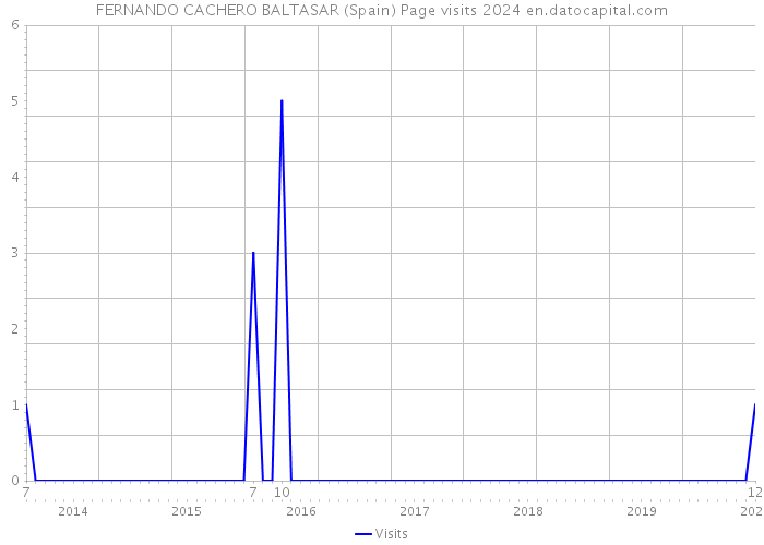 FERNANDO CACHERO BALTASAR (Spain) Page visits 2024 