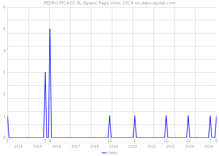 PEDRO PICASO SL (Spain) Page visits 2024 