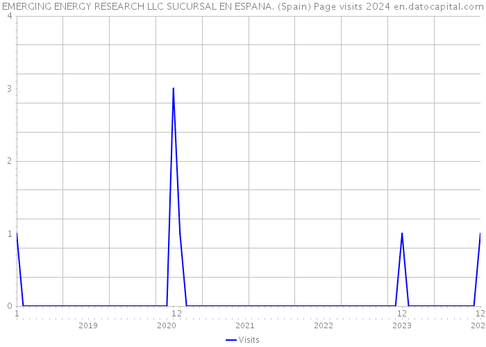 EMERGING ENERGY RESEARCH LLC SUCURSAL EN ESPANA. (Spain) Page visits 2024 