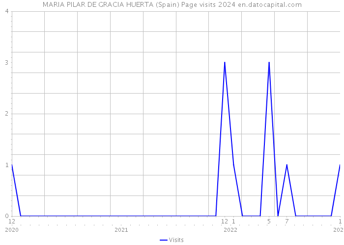 MARIA PILAR DE GRACIA HUERTA (Spain) Page visits 2024 