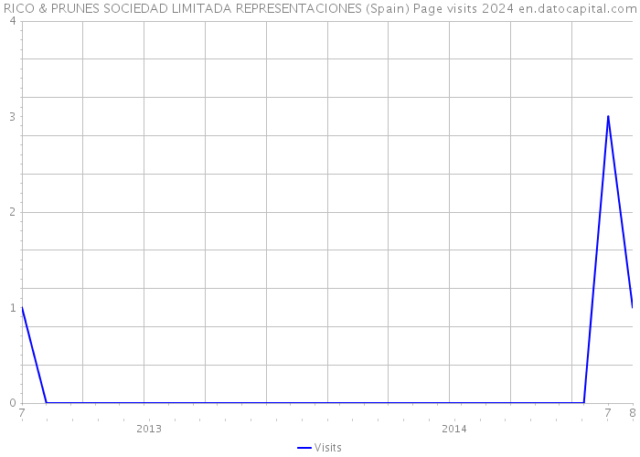 RICO & PRUNES SOCIEDAD LIMITADA REPRESENTACIONES (Spain) Page visits 2024 