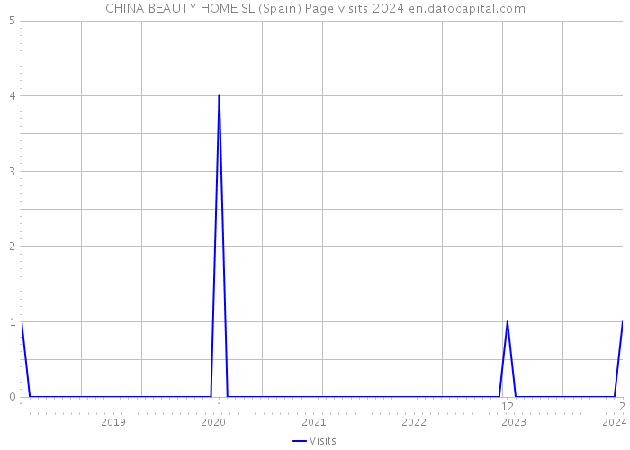 CHINA BEAUTY HOME SL (Spain) Page visits 2024 
