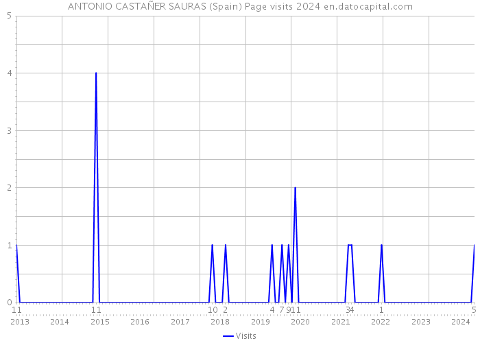 ANTONIO CASTAÑER SAURAS (Spain) Page visits 2024 