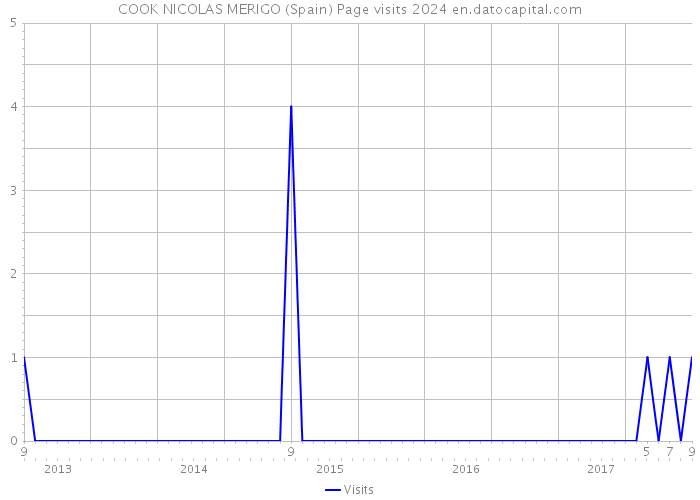 COOK NICOLAS MERIGO (Spain) Page visits 2024 