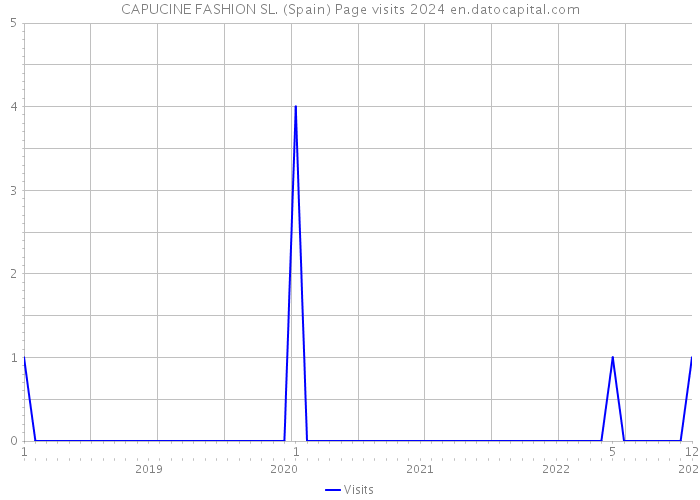 CAPUCINE FASHION SL. (Spain) Page visits 2024 