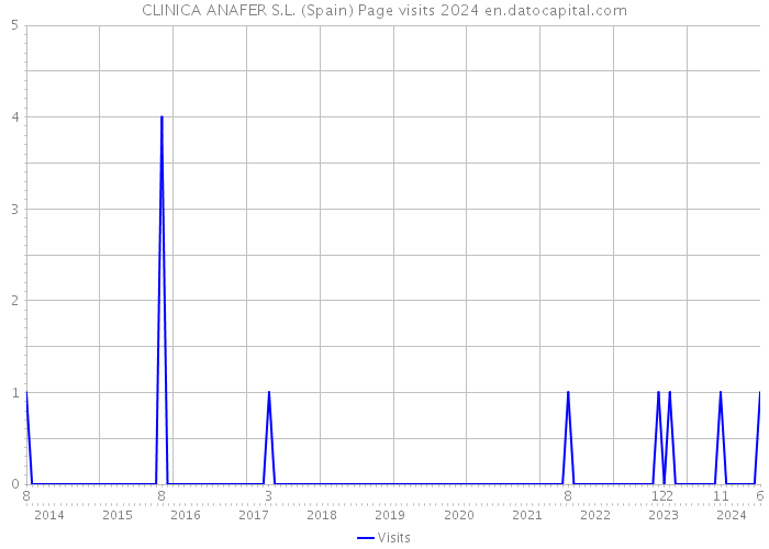 CLINICA ANAFER S.L. (Spain) Page visits 2024 