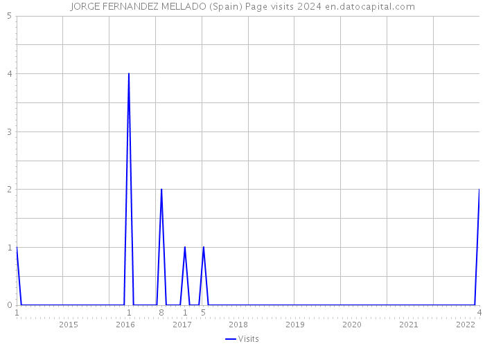 JORGE FERNANDEZ MELLADO (Spain) Page visits 2024 