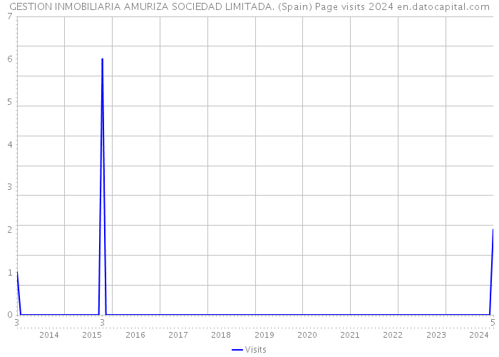 GESTION INMOBILIARIA AMURIZA SOCIEDAD LIMITADA. (Spain) Page visits 2024 