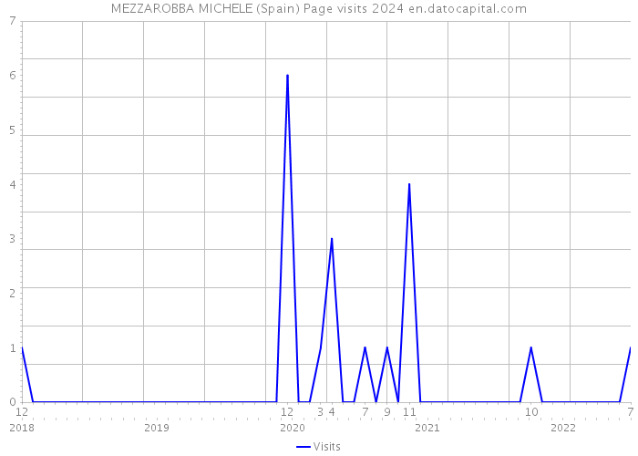 MEZZAROBBA MICHELE (Spain) Page visits 2024 