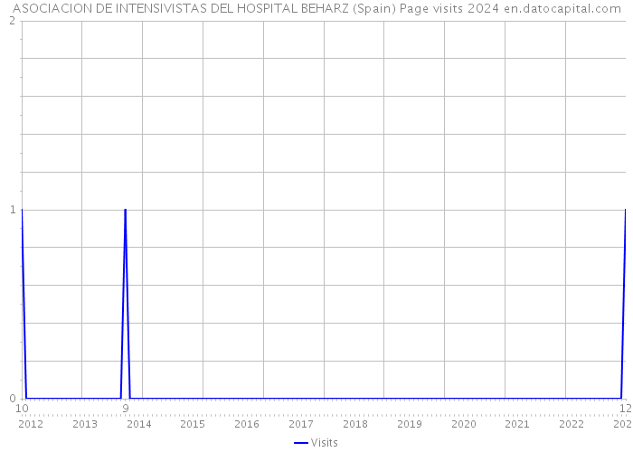 ASOCIACION DE INTENSIVISTAS DEL HOSPITAL BEHARZ (Spain) Page visits 2024 