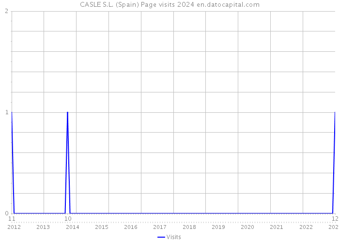CASLE S.L. (Spain) Page visits 2024 