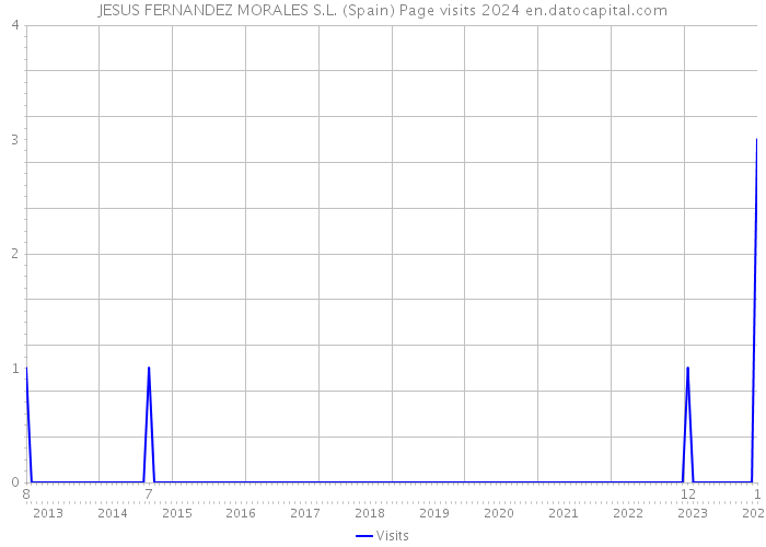 JESUS FERNANDEZ MORALES S.L. (Spain) Page visits 2024 