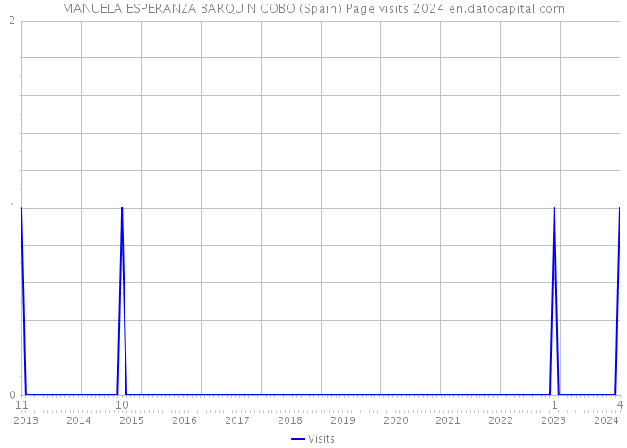 MANUELA ESPERANZA BARQUIN COBO (Spain) Page visits 2024 