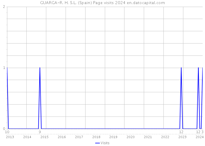 GUARGA-R. H. S.L. (Spain) Page visits 2024 