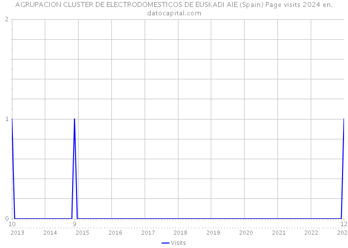 AGRUPACION CLUSTER DE ELECTRODOMESTICOS DE EUSKADI AIE (Spain) Page visits 2024 