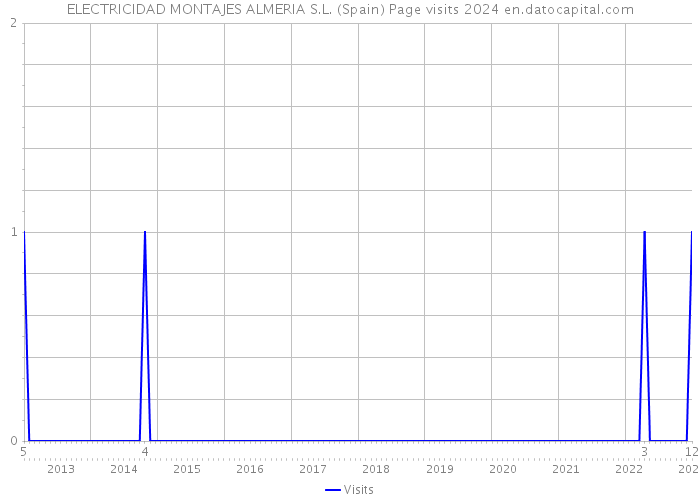 ELECTRICIDAD MONTAJES ALMERIA S.L. (Spain) Page visits 2024 