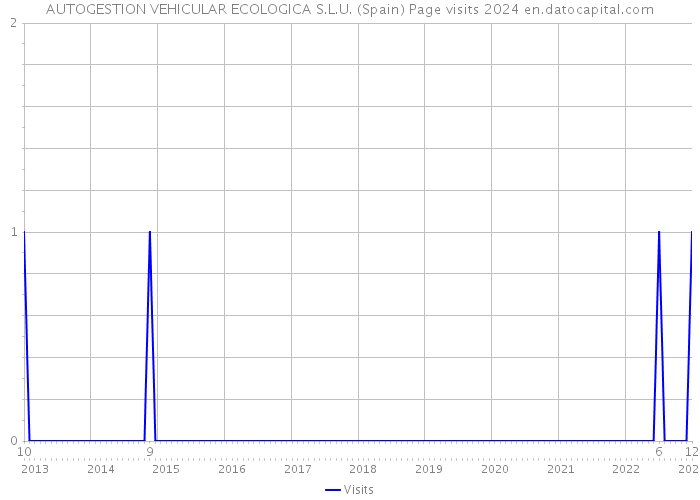 AUTOGESTION VEHICULAR ECOLOGICA S.L.U. (Spain) Page visits 2024 