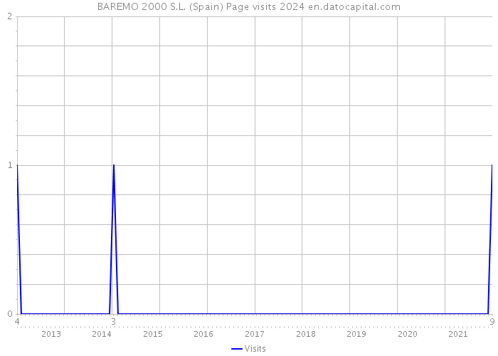 BAREMO 2000 S.L. (Spain) Page visits 2024 