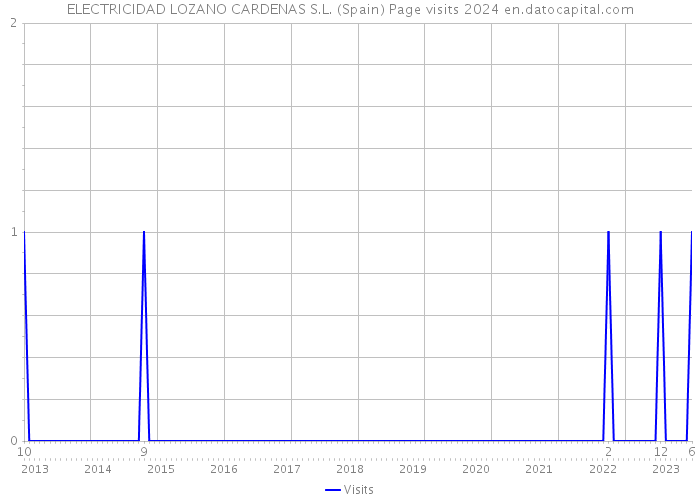 ELECTRICIDAD LOZANO CARDENAS S.L. (Spain) Page visits 2024 