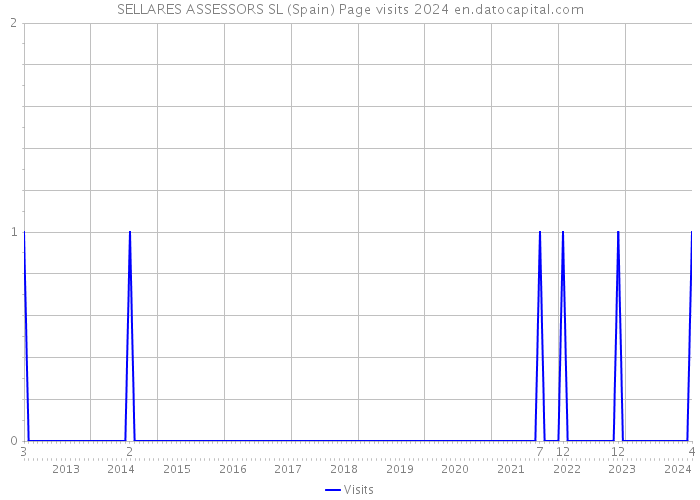 SELLARES ASSESSORS SL (Spain) Page visits 2024 