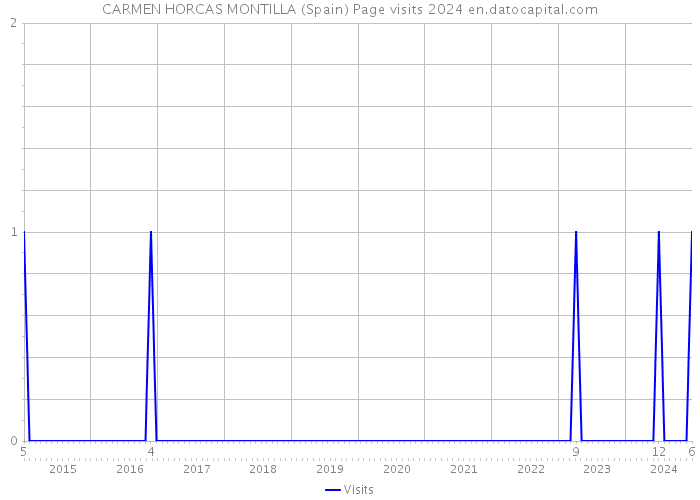 CARMEN HORCAS MONTILLA (Spain) Page visits 2024 