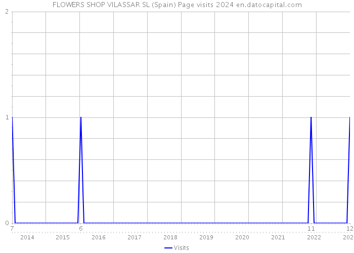 FLOWERS SHOP VILASSAR SL (Spain) Page visits 2024 