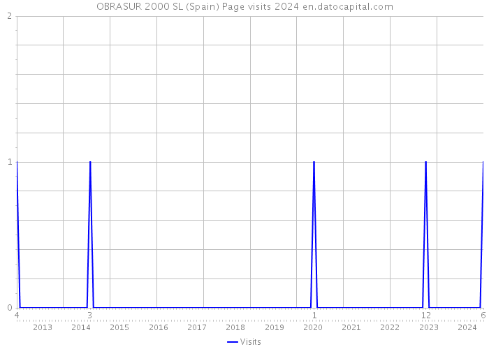 OBRASUR 2000 SL (Spain) Page visits 2024 