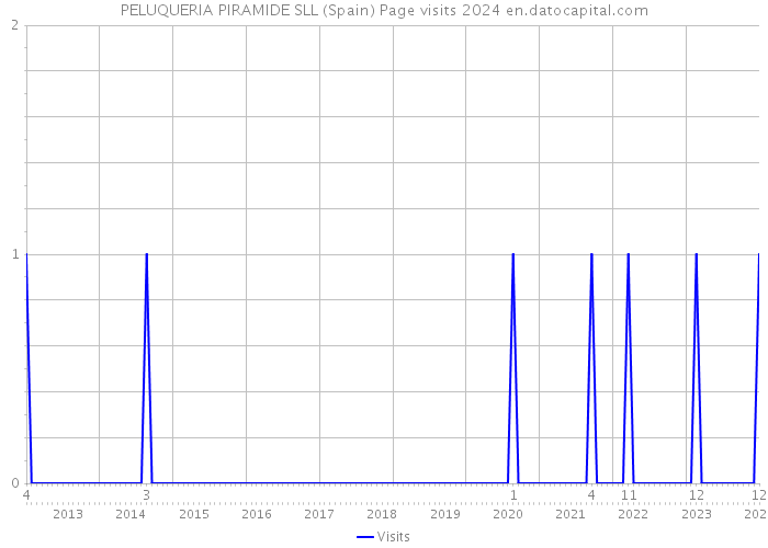 PELUQUERIA PIRAMIDE SLL (Spain) Page visits 2024 