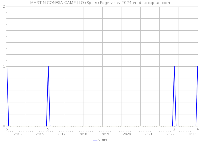 MARTIN CONESA CAMPILLO (Spain) Page visits 2024 