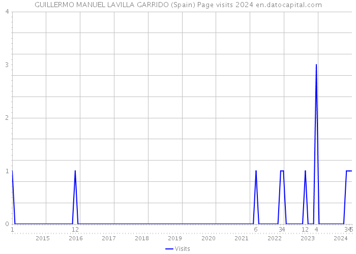 GUILLERMO MANUEL LAVILLA GARRIDO (Spain) Page visits 2024 